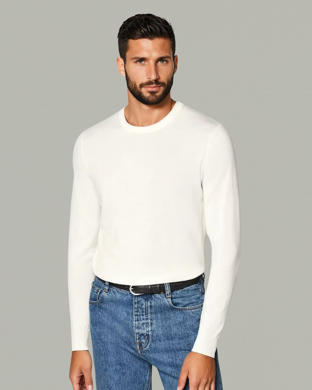 tailor-made sweater white