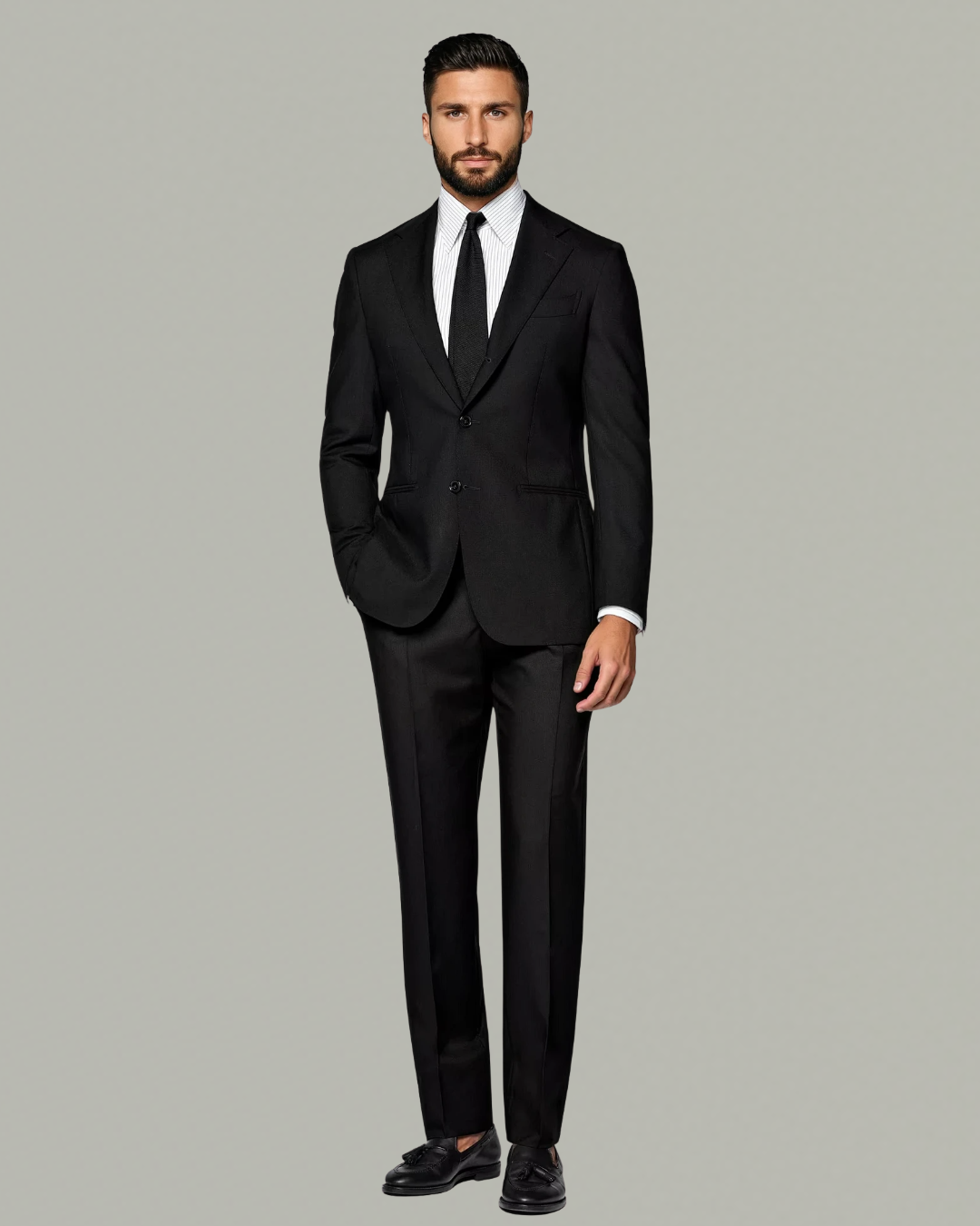 tailor-made suit black
