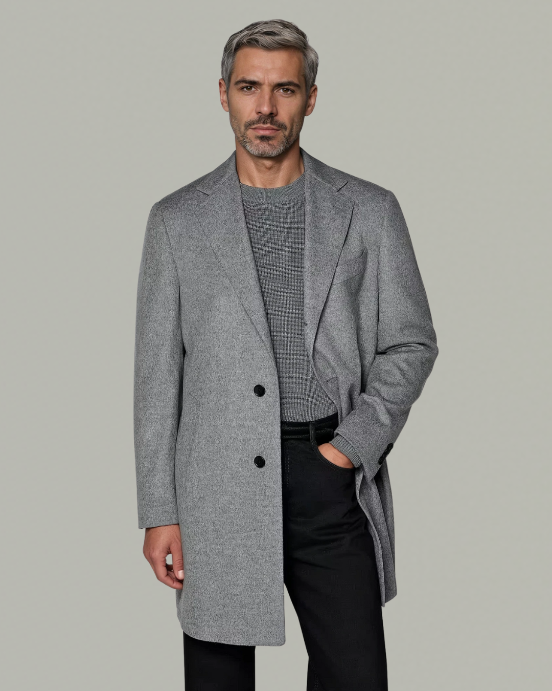 tailor-made coat grey