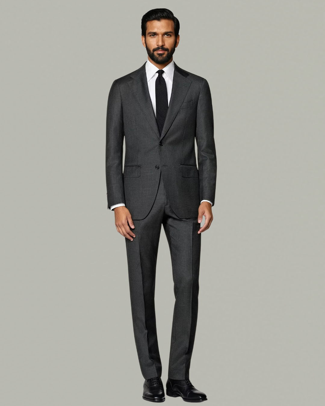 tailor-made suit grey