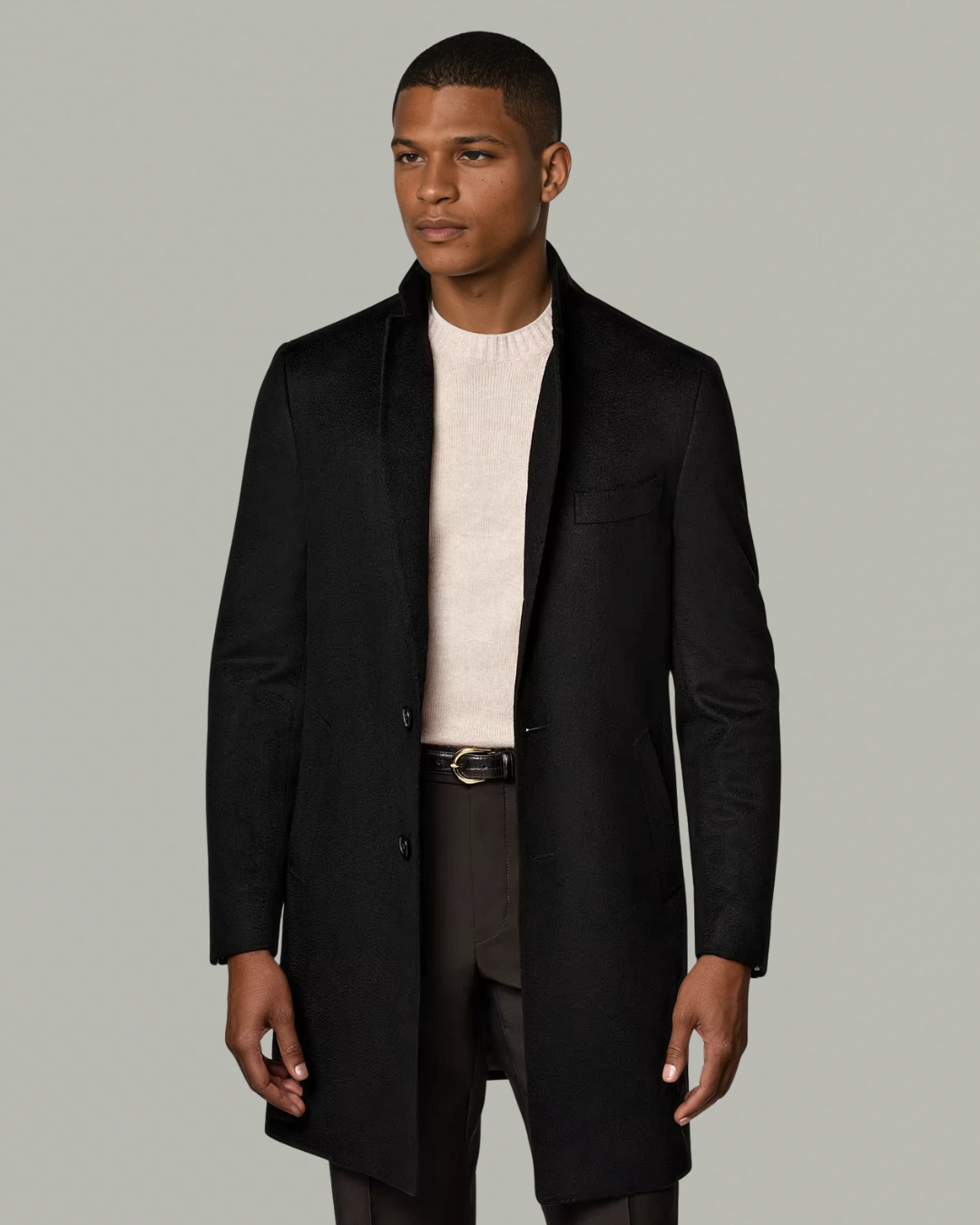tailor-made coat black