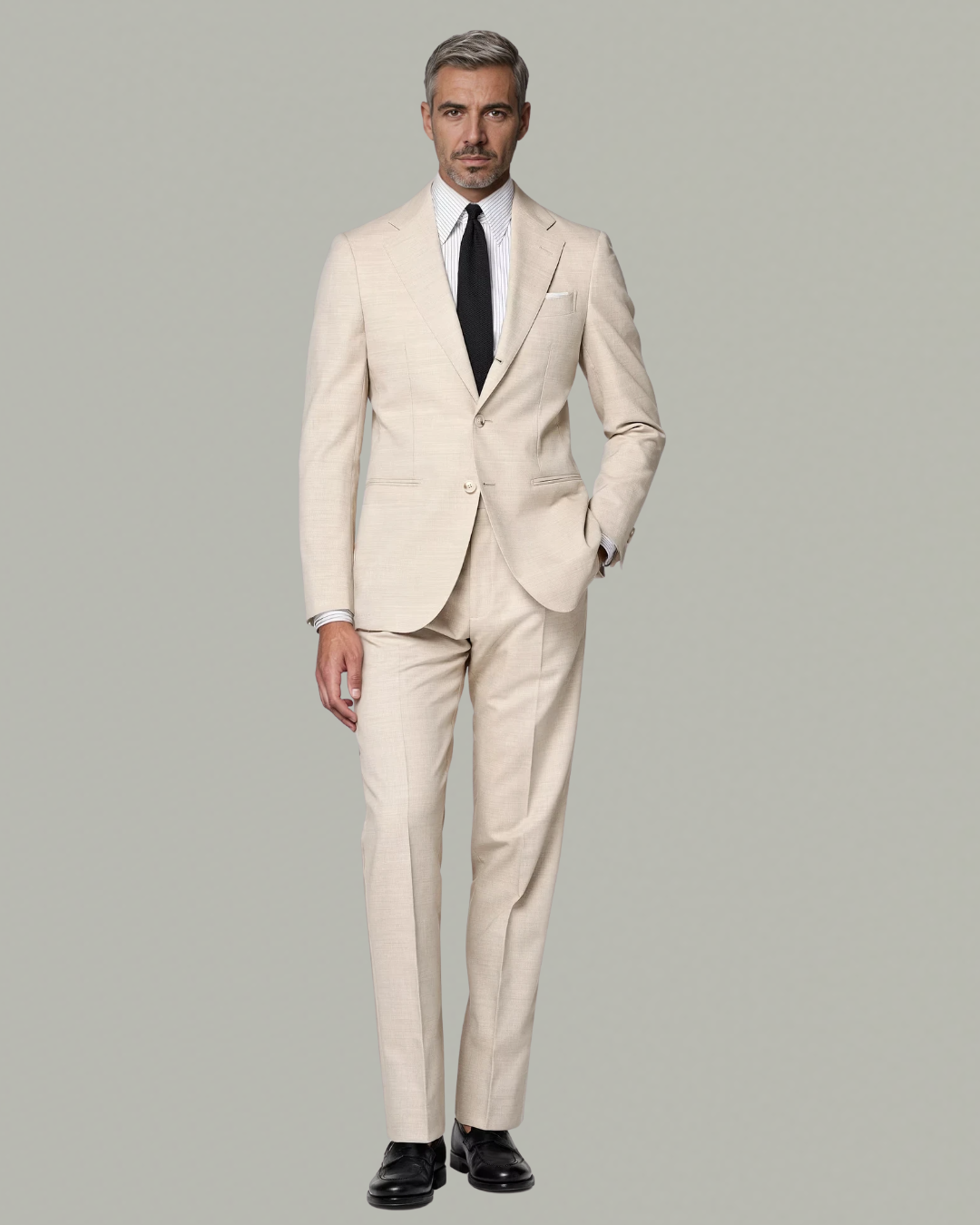 tailor-made suit beige