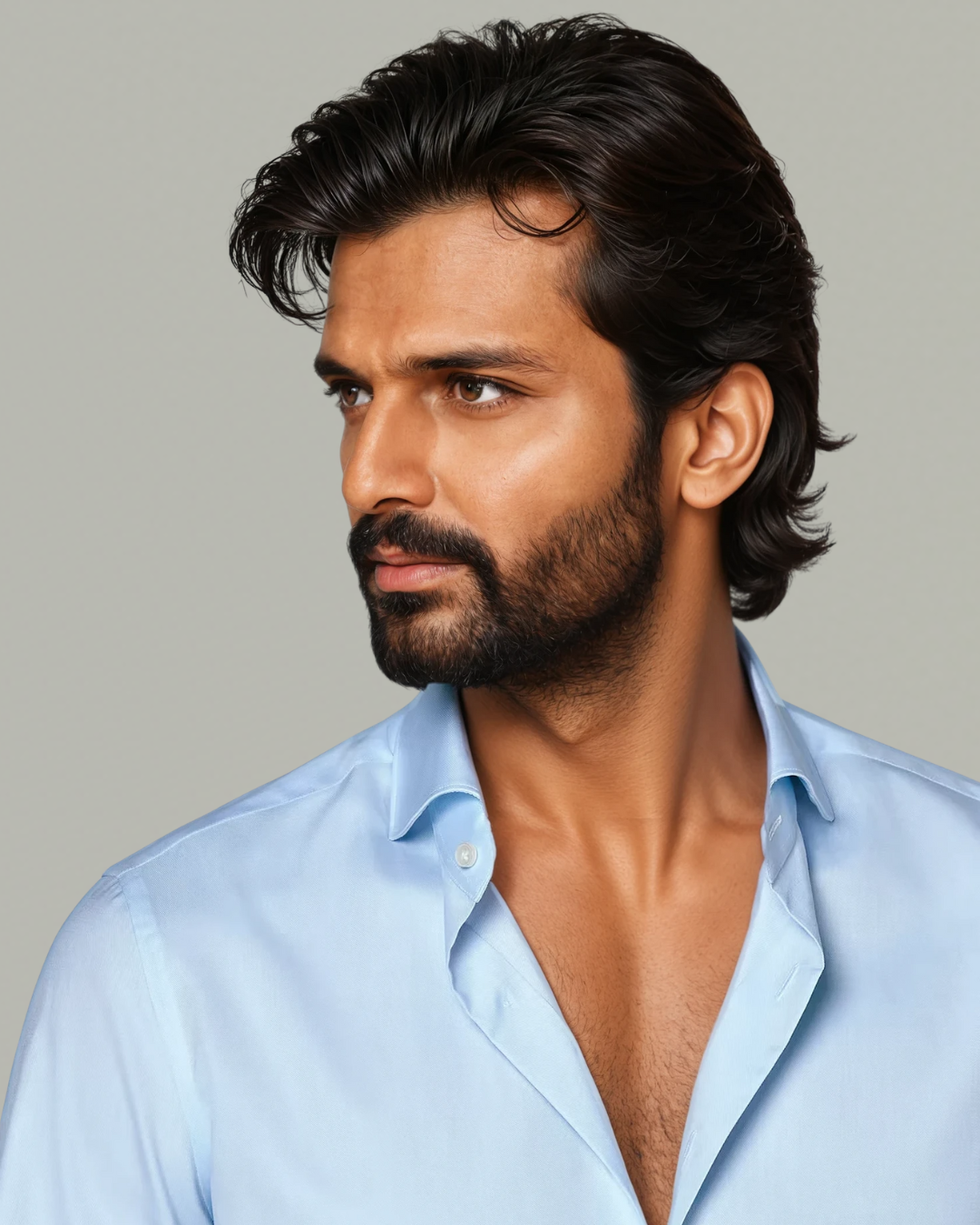 tailor-made shirt blue