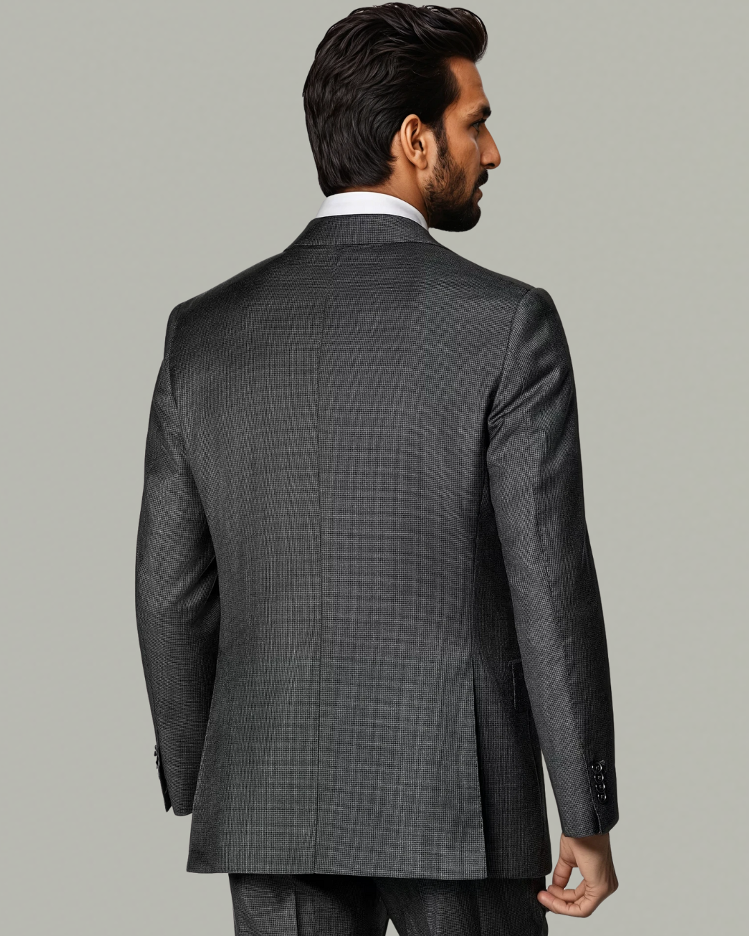 tailor-made suit grey
