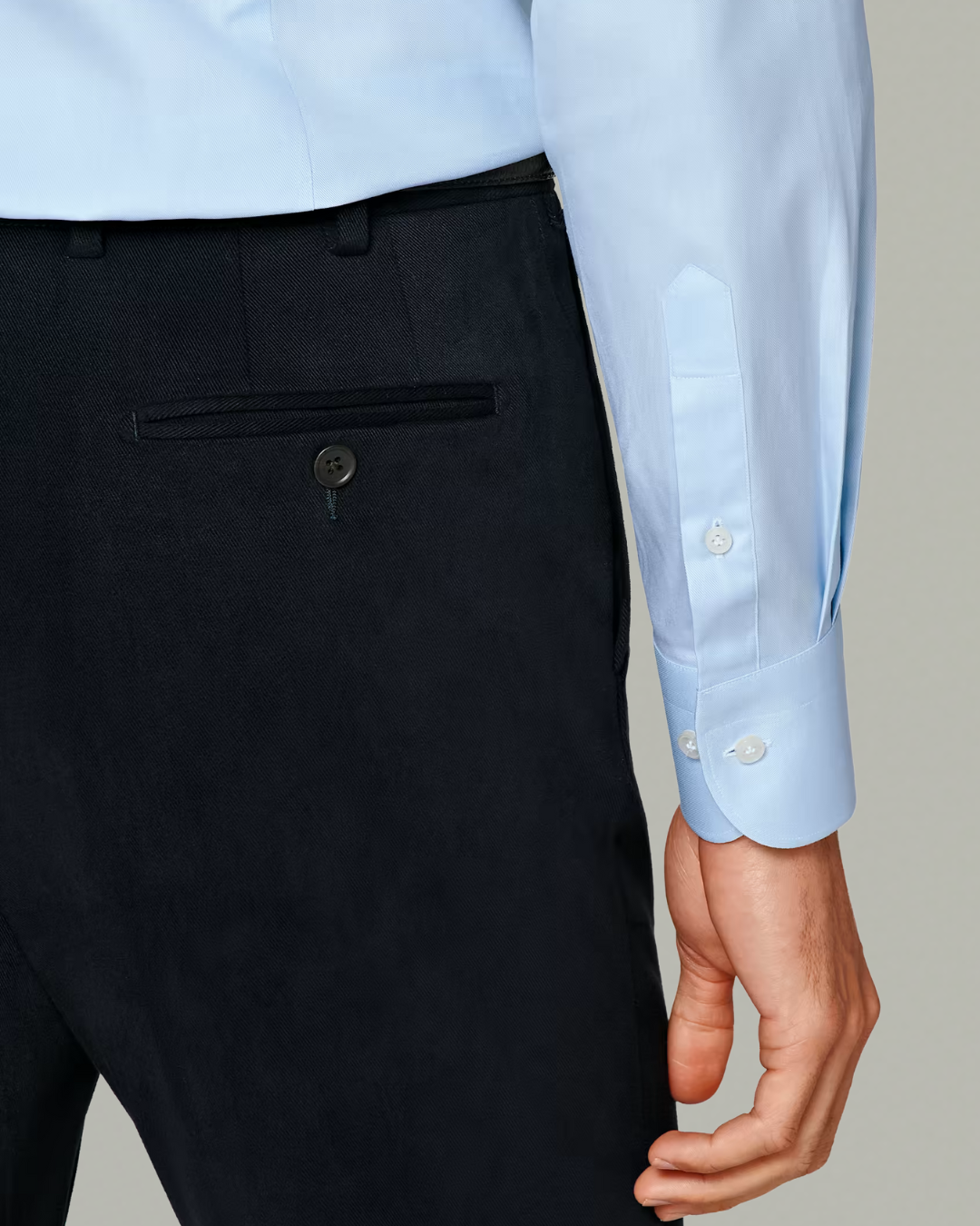 tailor-made shirt blue